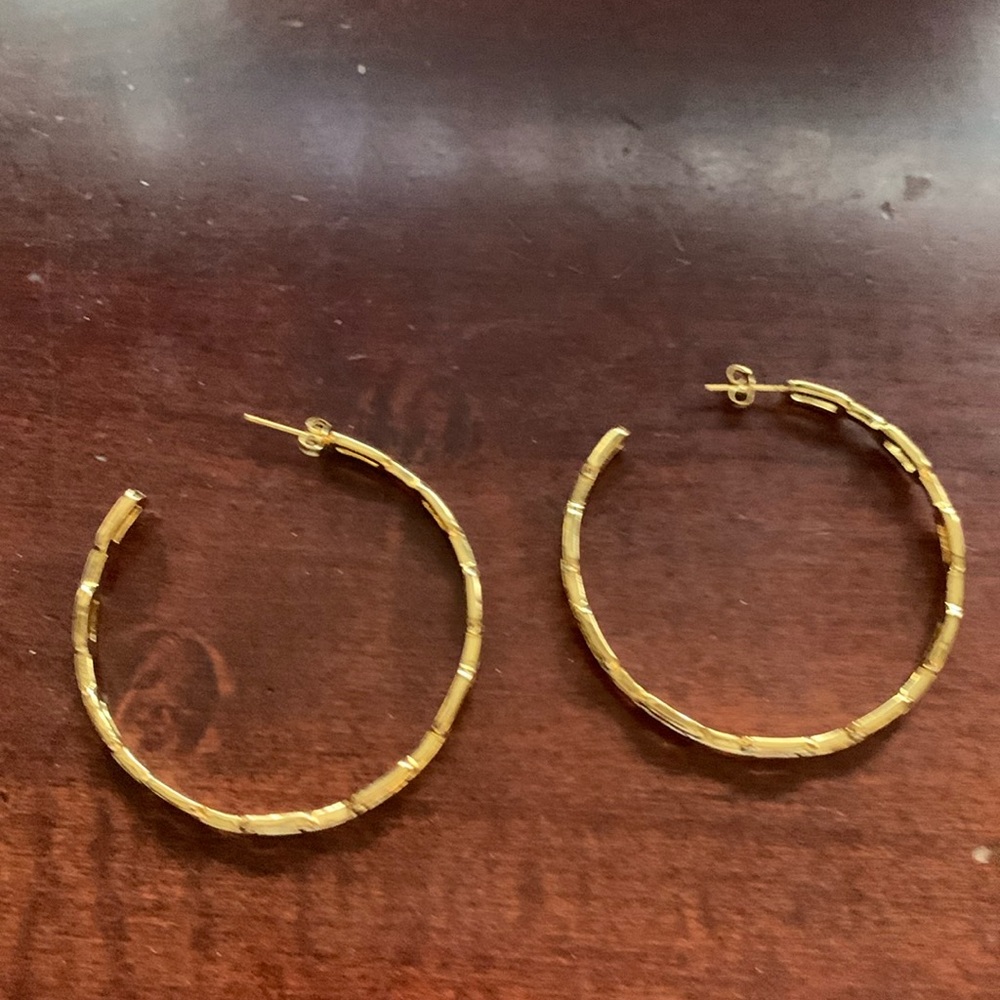 Gold earrings